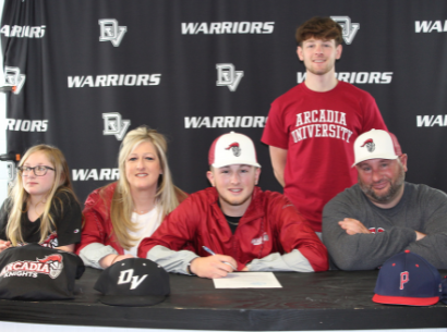 Senior baseball player (catcher) Corey May signed with Arcadia University – Division III